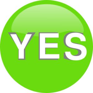 300x300 Yes Button Png, Svg Clip Art For Web
