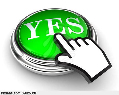 400x322 Button Clipart Yes