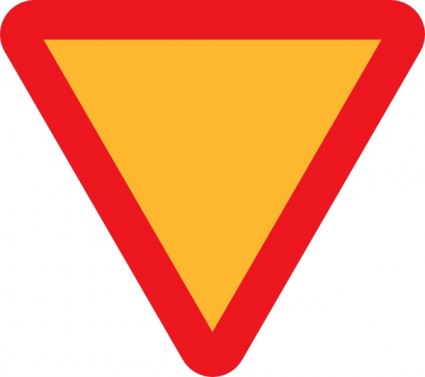 425x377 Yellow Yield Sign Clipart Clipart Panda