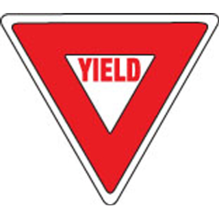 320x320 Yield Sign Clipart