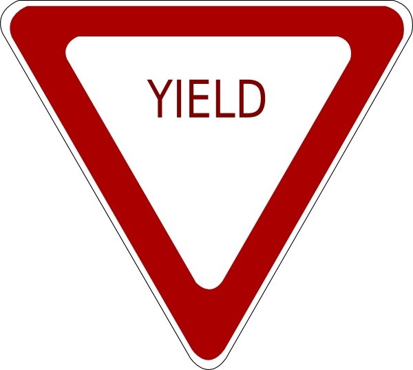 600x538 Yield Sign Clip Art Free Vector In Open Office Drawing Svg ( Svg