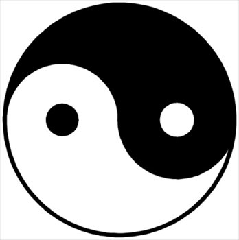 348x350 Free Yin Yang Clipart