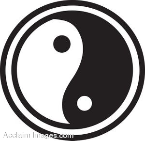 300x291 Black And White Yin Yang Clip Art