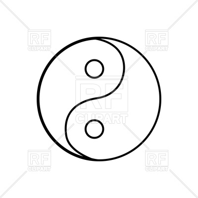 400x400 Yin Yang Symbol Royalty Free Vector Clip Art Image