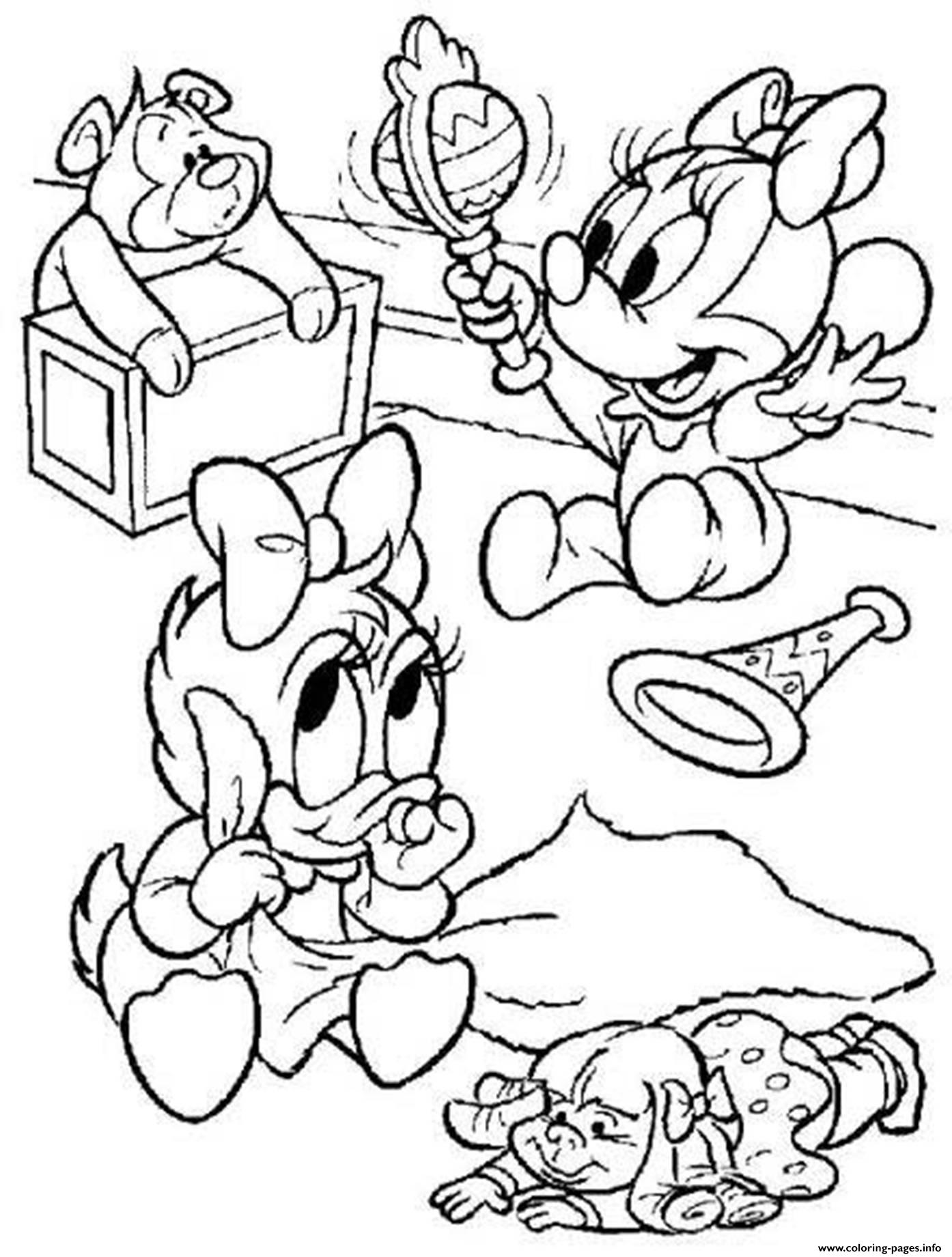 1394x1841 Minnie Mouse And Daisy Duck Coloring Pages