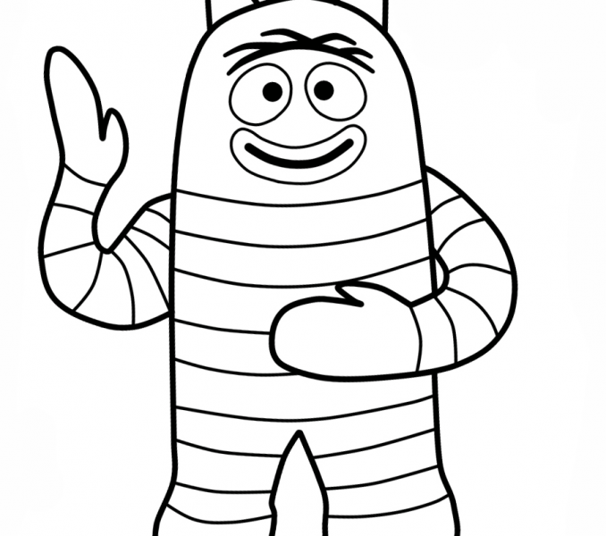 678x600 Yo Gabba Gabba Color Kids Coloring
