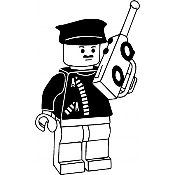 600x600 Lego Black And White Clip Art