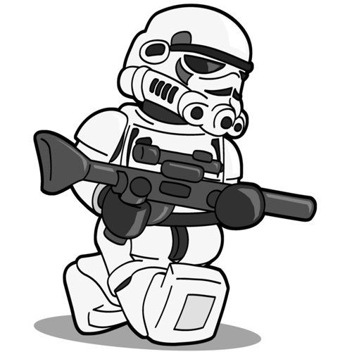 500x500 Stormtrooper Clipart Animated