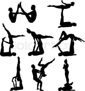 Yoga Clipart Black And White