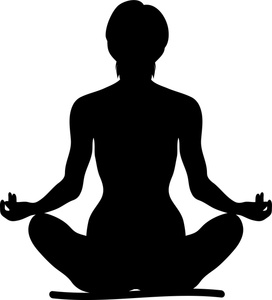 272x300 Yoga Clipart Image Clip Art Silhouette Of A Fit Woman Sitting