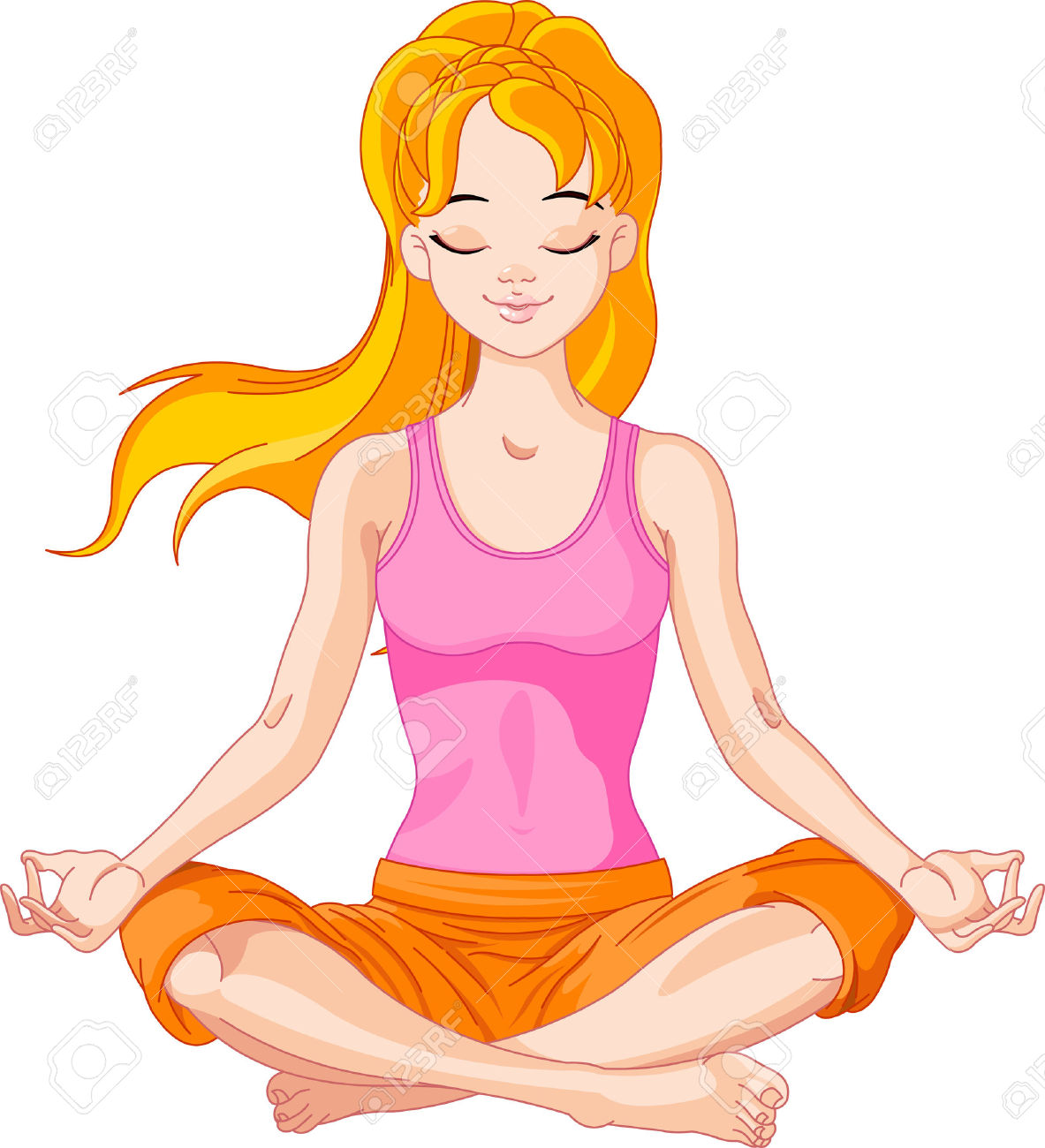 1183x1300 Girl Doing Yoga Clipart