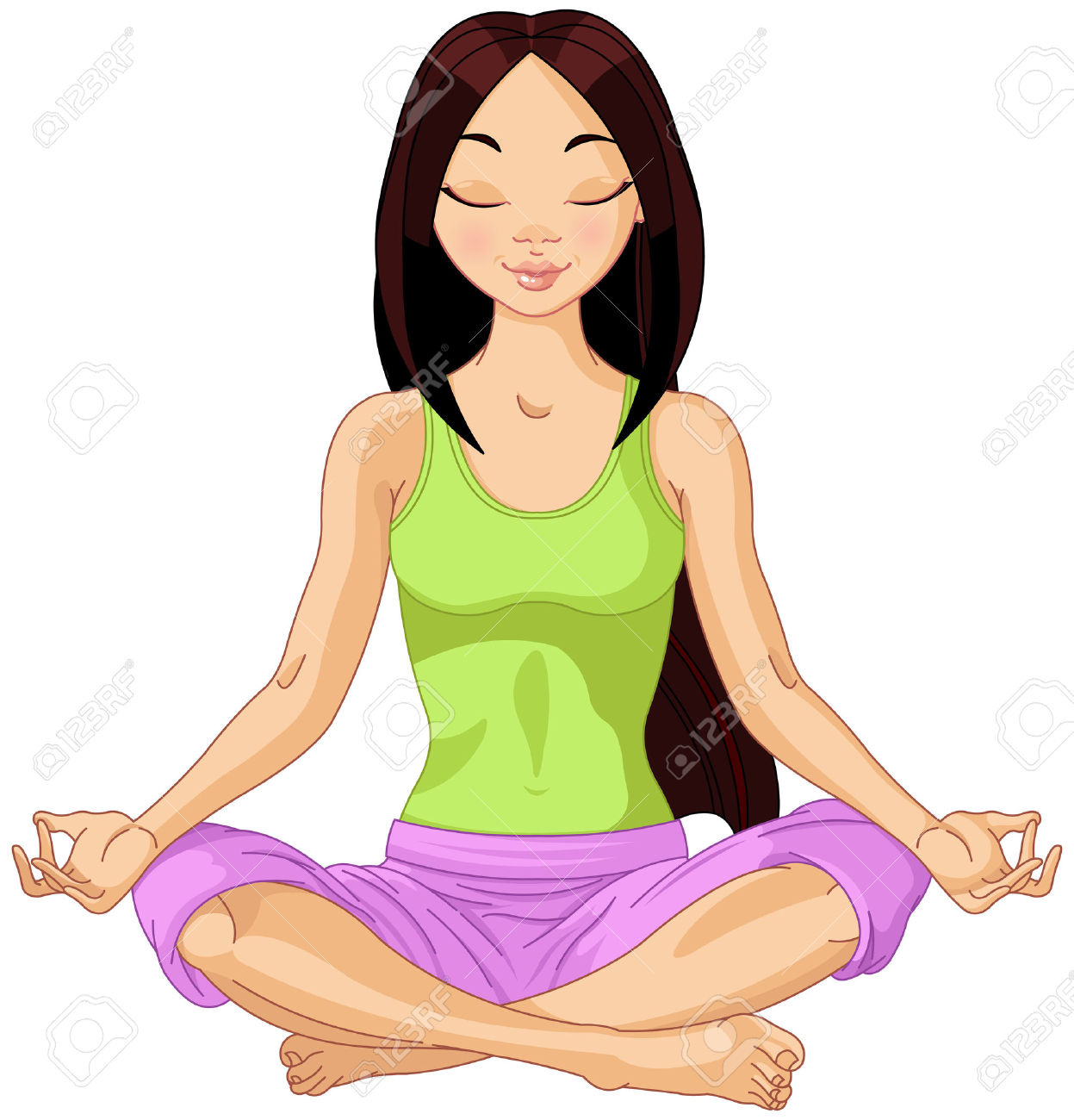 1247x1300 Meditation Clipart Cartoon