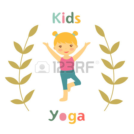 450x450 An Illustration Of Cute Yoga Kids Royalty Free Cliparts, Vectors