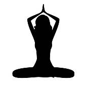 170x170 Yoga Silhouette Clip Art