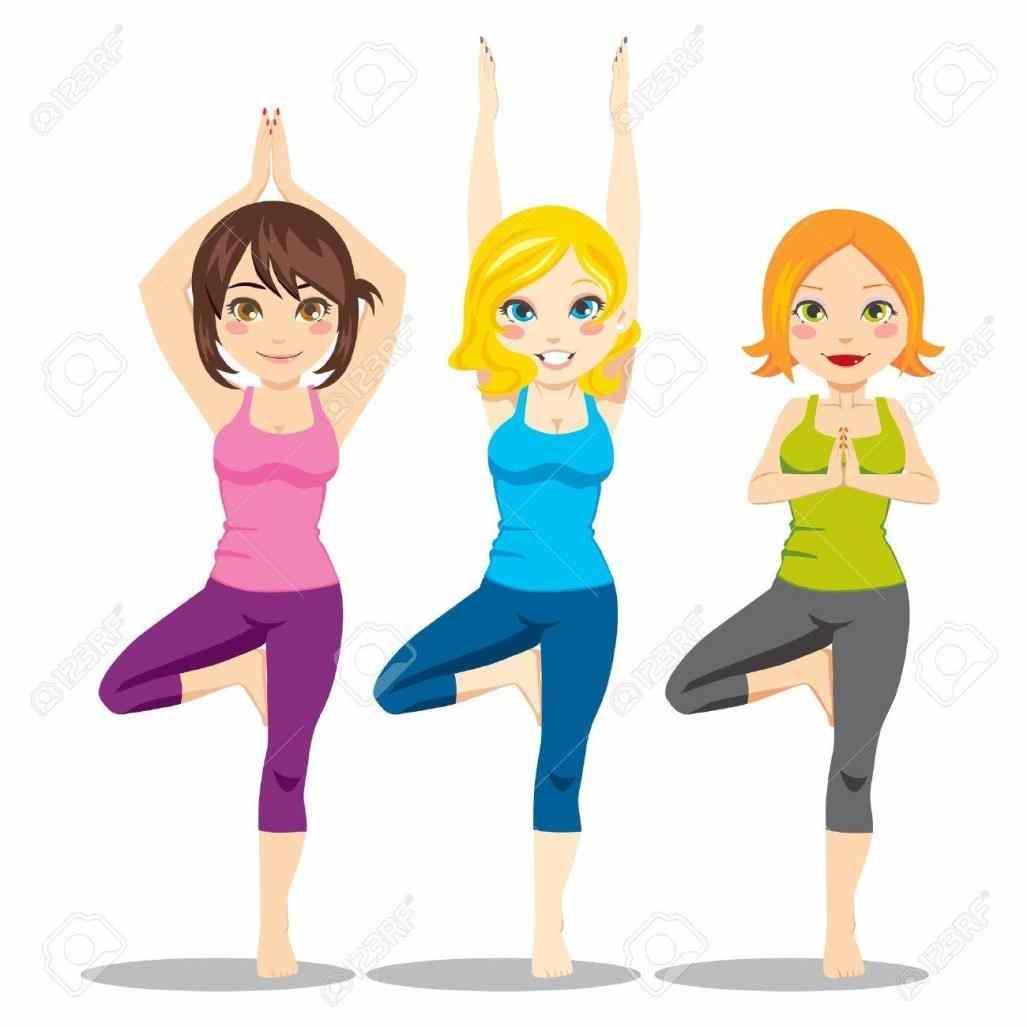 1027x1027 Yoga Tree Pose Clipart