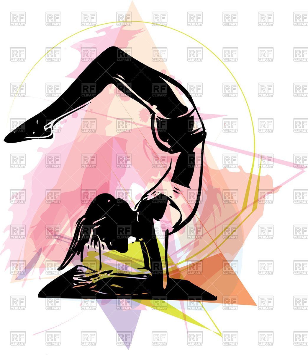 1044x1200 Yoga Woman On Abstract Background