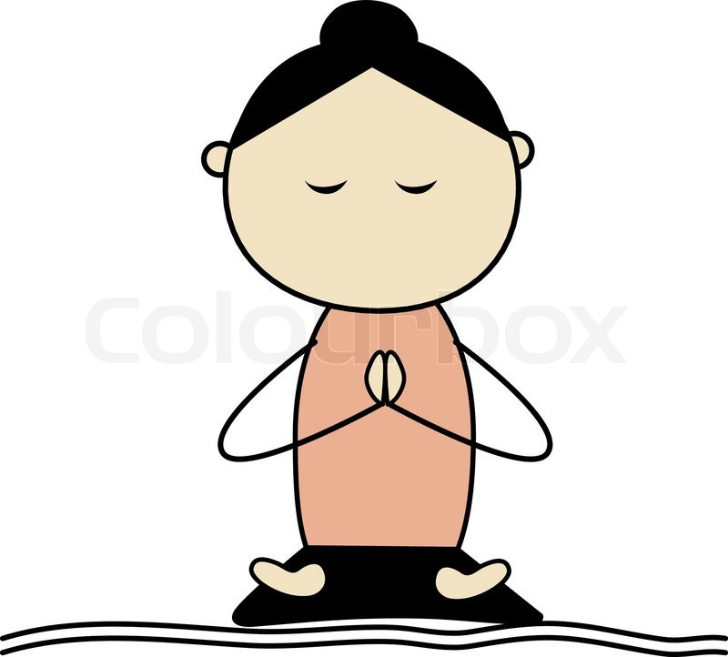 800x722 Woman Practicing Yoga, Lotus Pose Stock Vector Colourbox