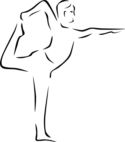 528x600 Yoga Poses Stylized Clip Art Free Vector In Open Office Drawing