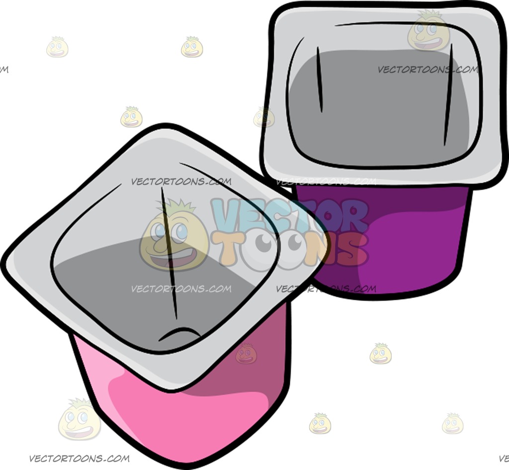 1024x945 Empty Yogurt Cups Cartoon Clipart