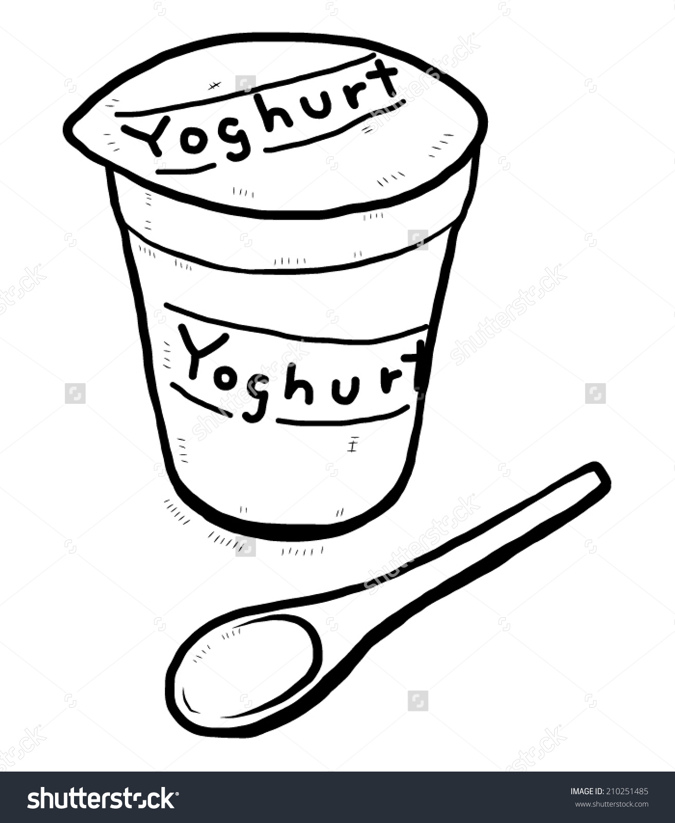 1313x1600 Yogurt Clipart Black And White