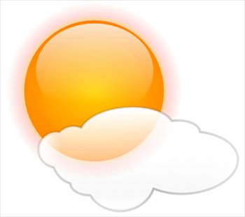 350x311 Free Mostly Sunny Clipart
