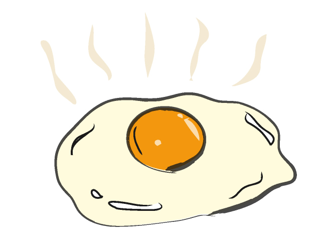 640x480 Fried Egg Food Illustration Free Clip Art Material