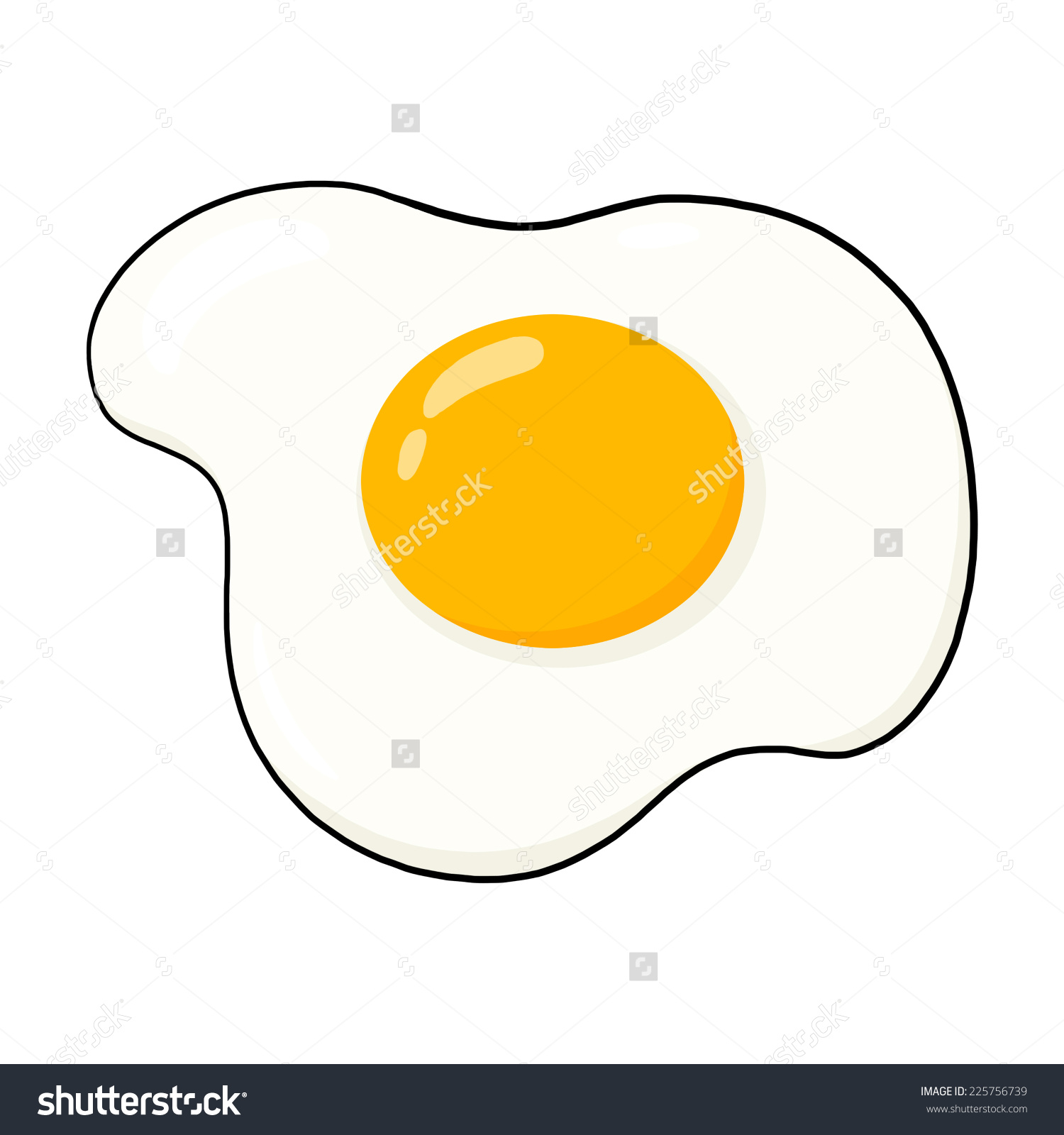 1500x1600 Sunny Side Up Eggs Clipart