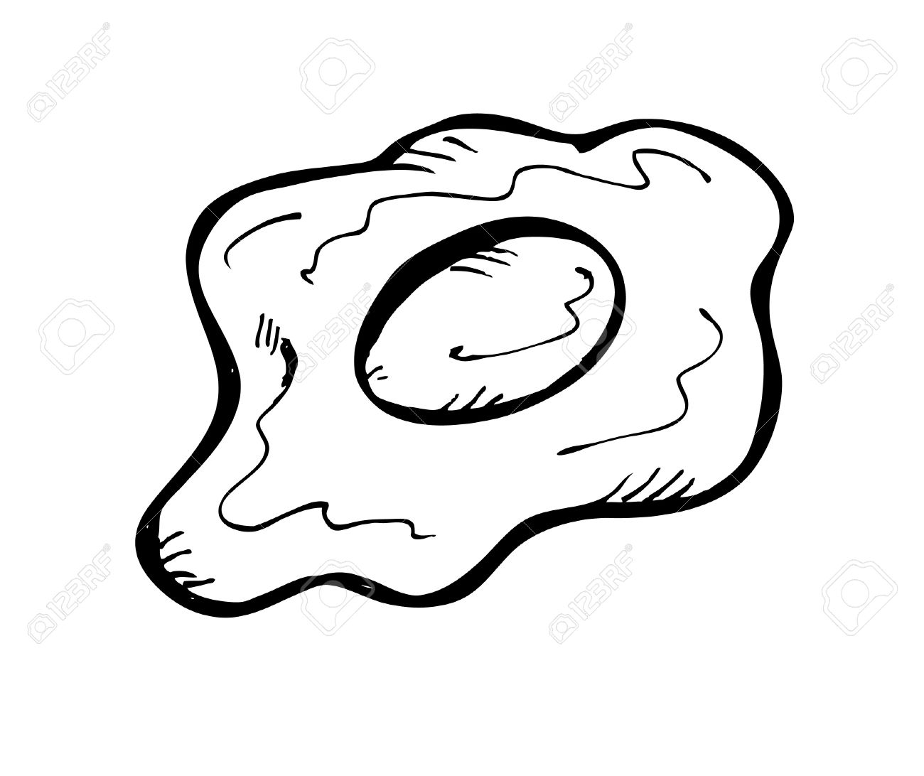 1300x1092 Fried Eggs Clipart Black And White