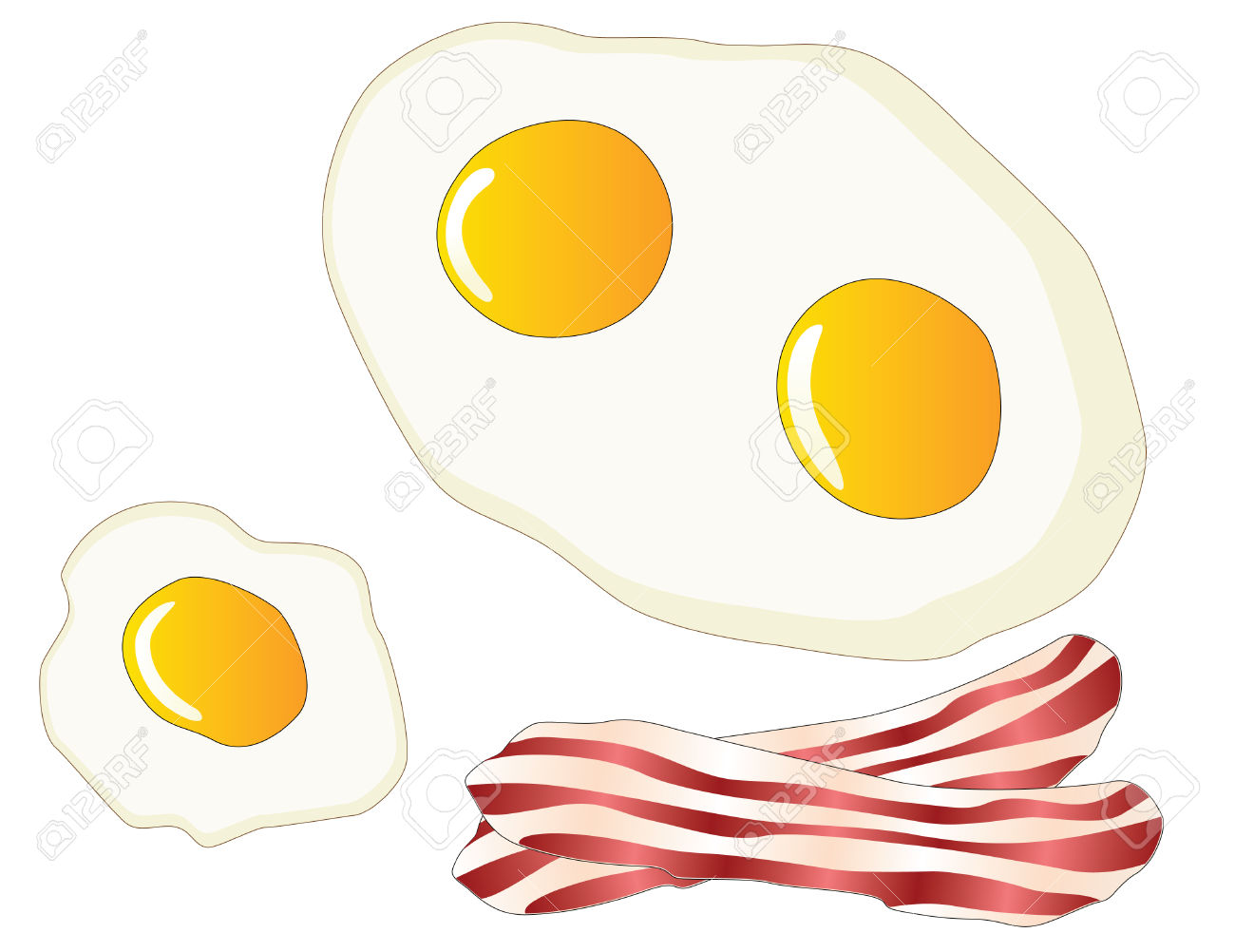 1300x1002 Bacon Clipart Fried Egg