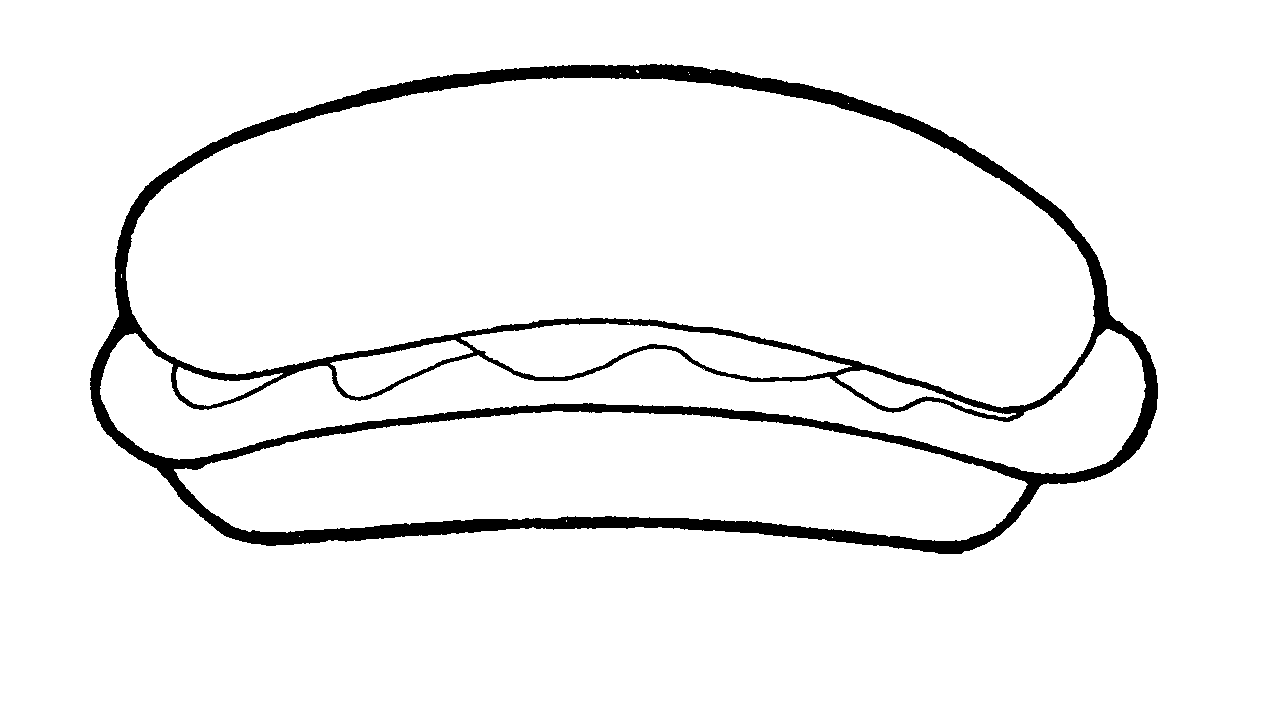 1264x721 Free Black And White Hot Dog Clipart