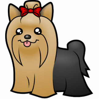 324x324 Cartoon Yorkshire Terrier Photo Statuettes, Cutouts Amp Sculptures
