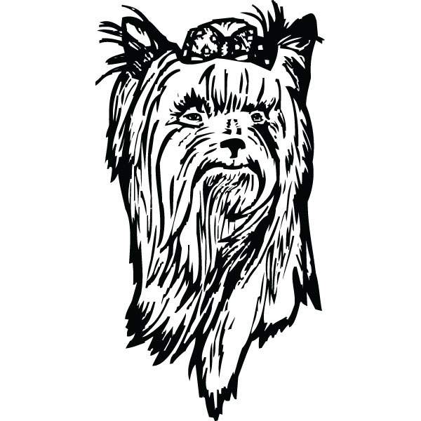 600x600 Yorkie Yorkshire Terrier Dog Face Clip Art For Custom Gifts