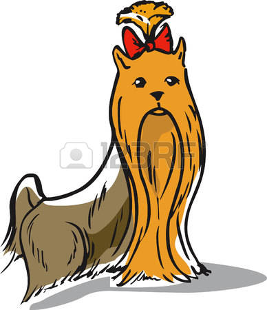 388x450 Yorkies Clipart Cartoon