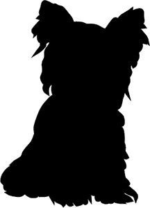 216x300 Yorkies Clipart Silhouette