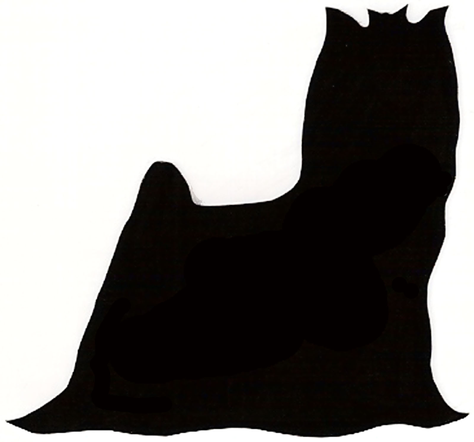 1600x1491 Yorkshire Terrier Clipart Silhouette