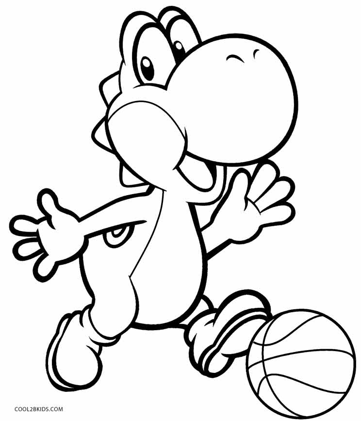 Color By Number Coloring Pages Yoshi Coloring Pages