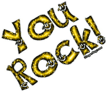 368x318 You Rock Animated Clipart