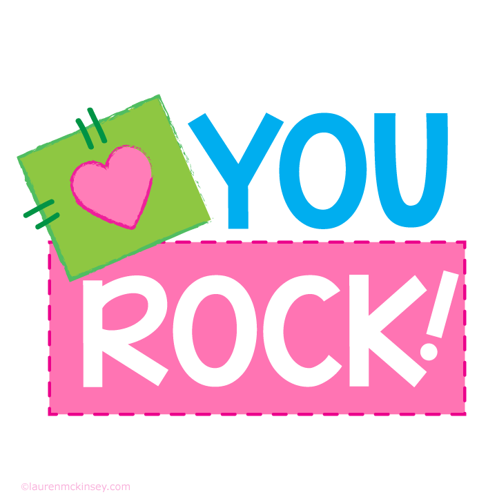 720x720 Complete Collection{You Rock For Girls} Lauren Mckinsey Printables