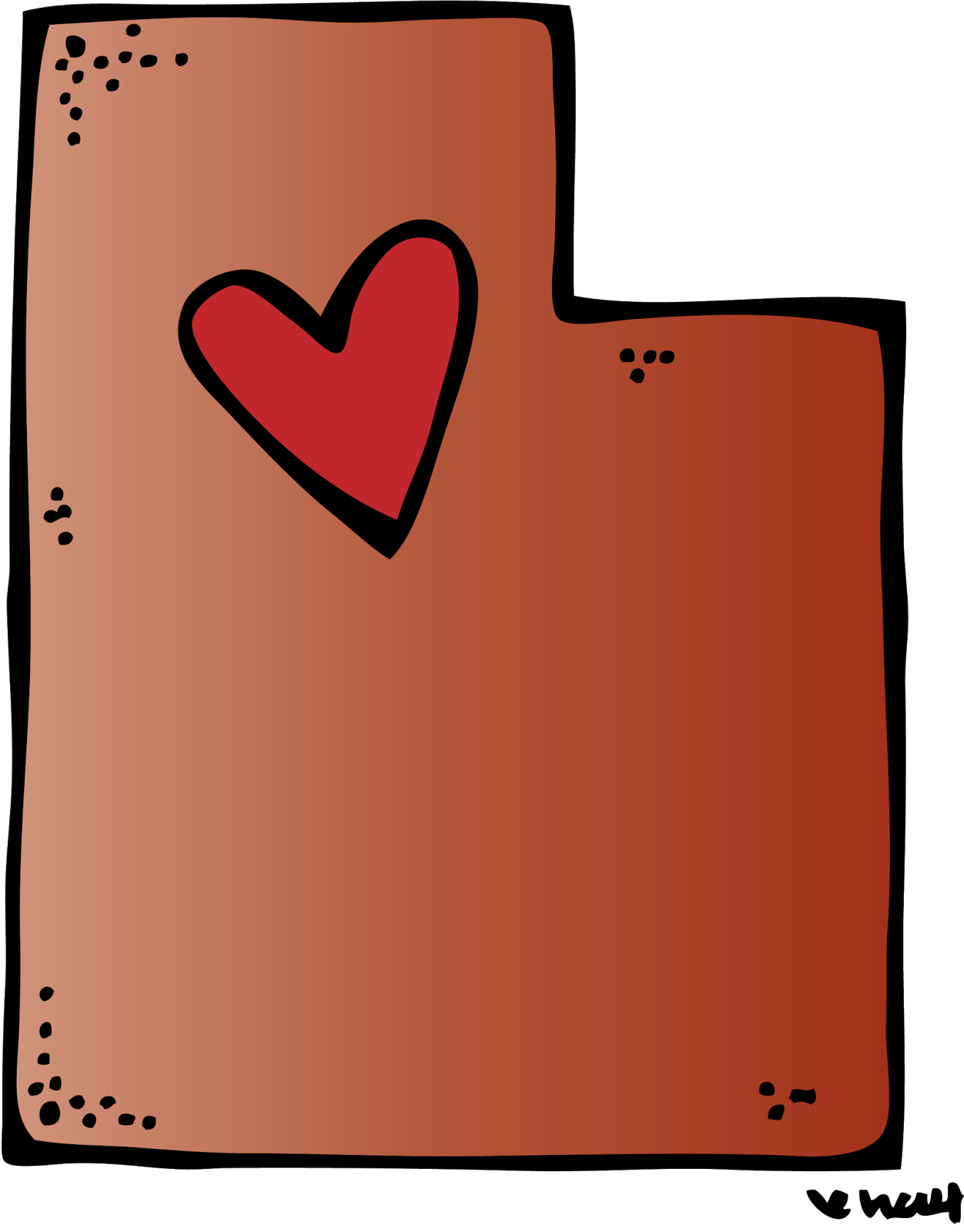 1252x1600 Utah Clipart