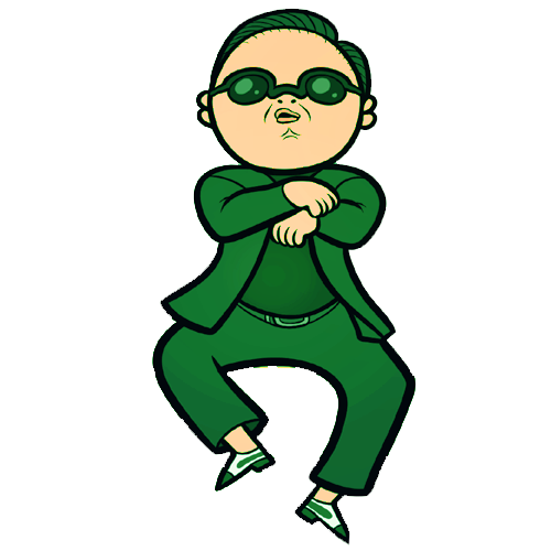 500x500 Free Psy Of Gangnam Style Fame Clip Art