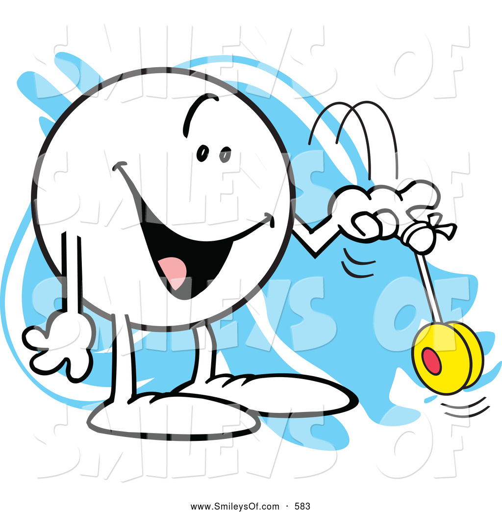 1024x1044 Vector Smiley Clipart Of Ahappy Moodie Character With A Yo Yo By