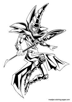 236x333 Yu Gi Oh Black Luster Soldier Coloring Picture For Kids Yu Gi Oh