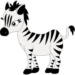 256x256 Baby Zebra Icon, Png Clipart Image