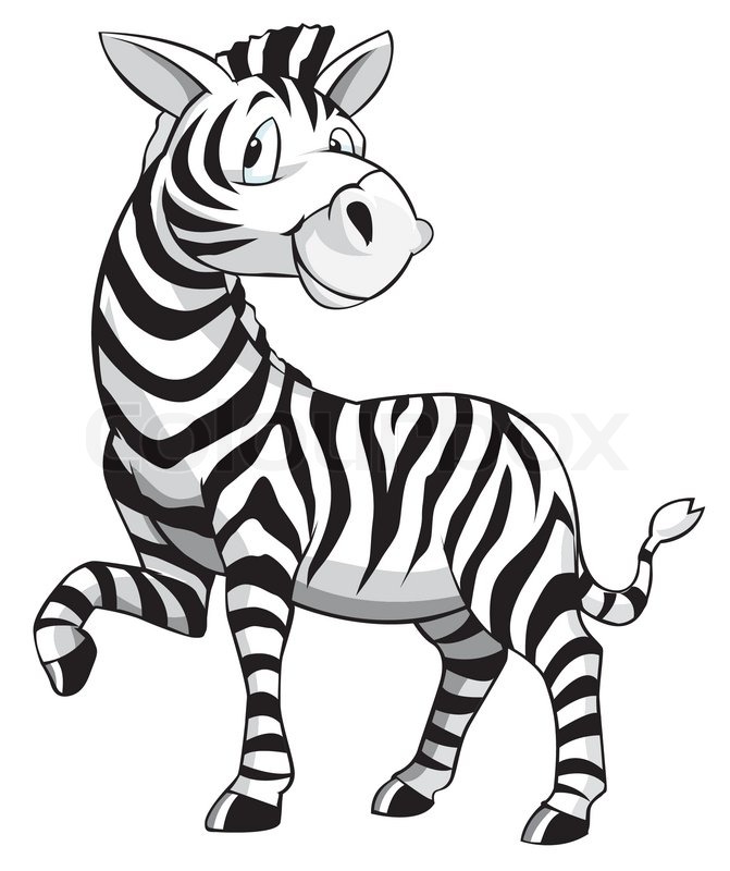 671x800 Zebra Cartoon Vector Colourbox Craft