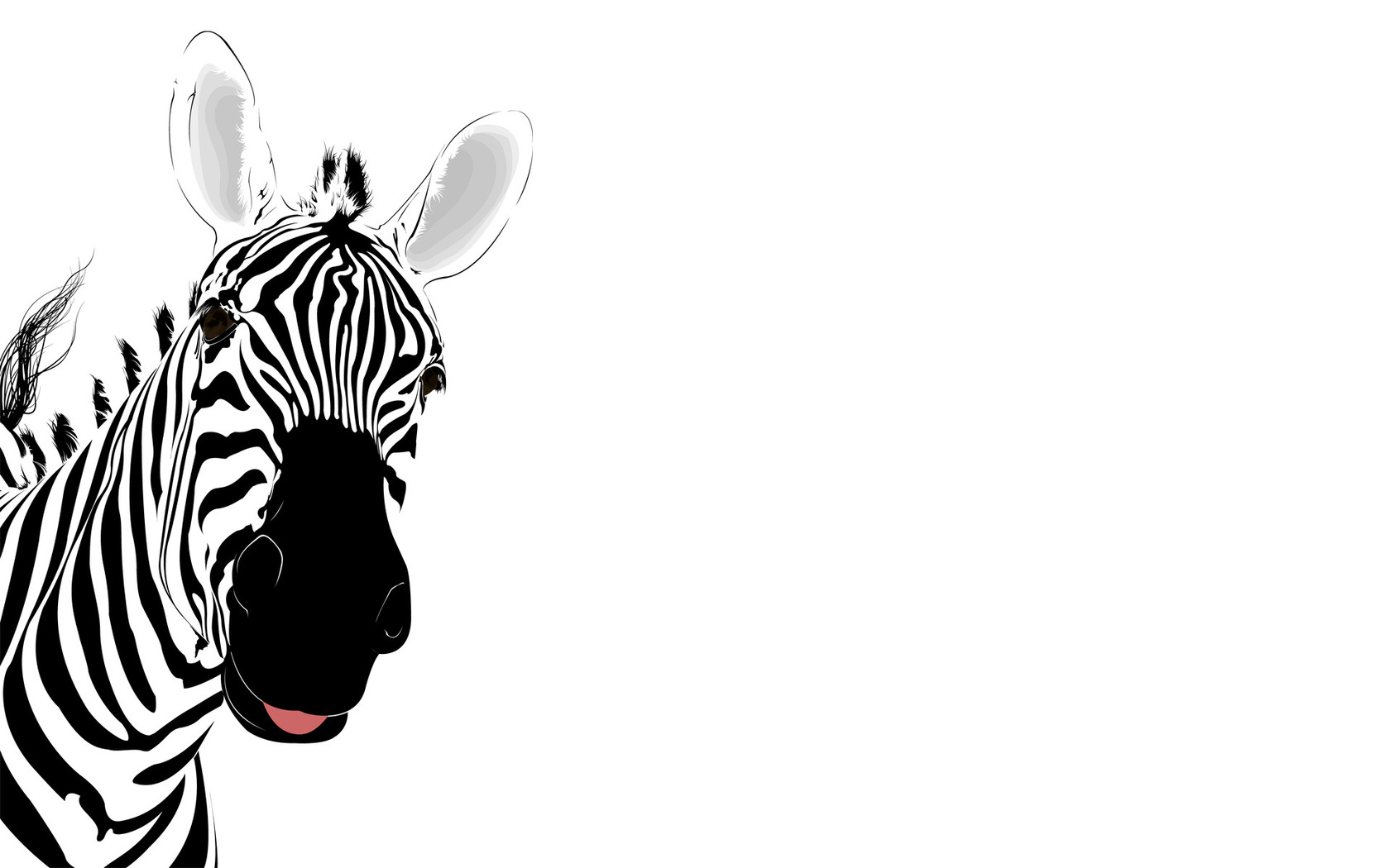 1680x1050 Zebra Clipart Wallpaper