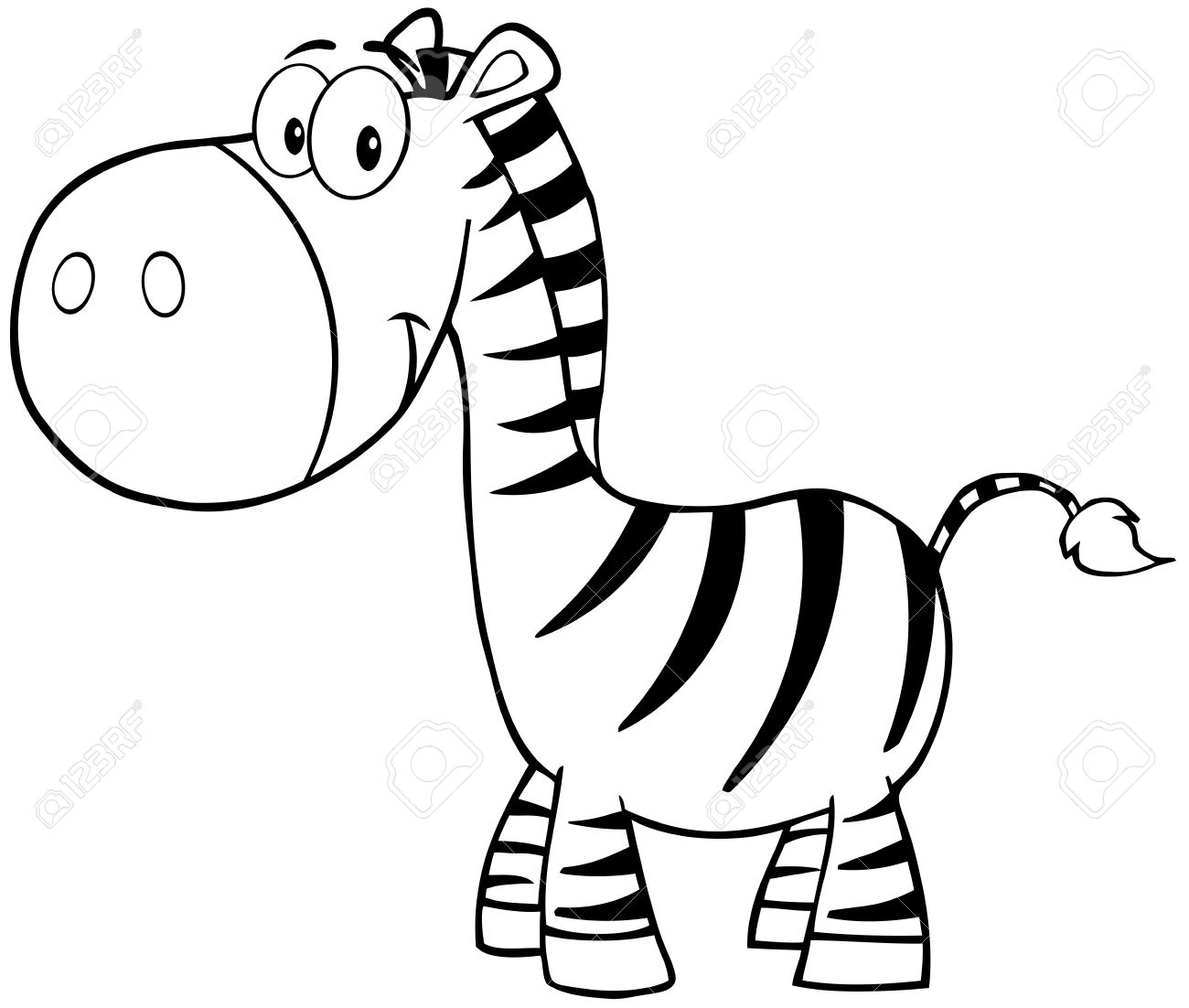 Zebra Black And White Clipart | Free download on ClipArtMag