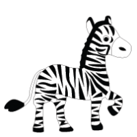 200x200 Top 85 Zebra Clip Art