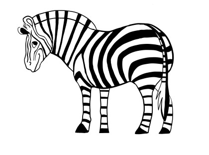 Zebra Clipart Black And White | Free download on ClipArtMag