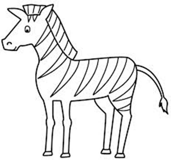 600x564 Zebra Coloring Pages For Toddler