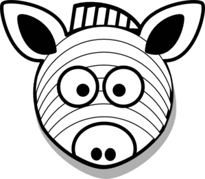 299x261 Zebra Clip Art